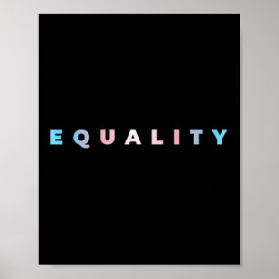 Gleichberechtigung Subtile Trans-Stolz-Flagge Tran Poster