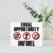 Gleichberechtigung - Unfidel Postkarte (Stehend Vorderseite)