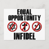 Gleichberechtigung - Unfidel Postkarte (Vorderseite)