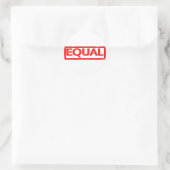 Gleiche Briefmarke Runder Aufkleber (Tasche)
