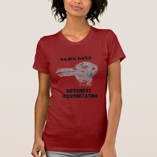 Gleiche Daten Unterschiedliche Interpretation Illu T-Shirt (Vorderseite)