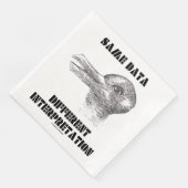 Gleiche Daten, verschiedene Interpretations-Illusi Serviette (Ecke)