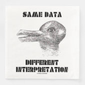 Gleiche Daten, verschiedene Interpretations-Illusi Serviette (Vorderseite)