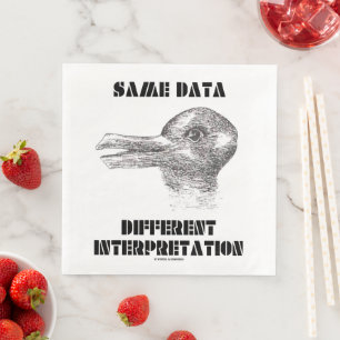 Gleiche Daten, verschiedene Interpretations-Illusi Serviette