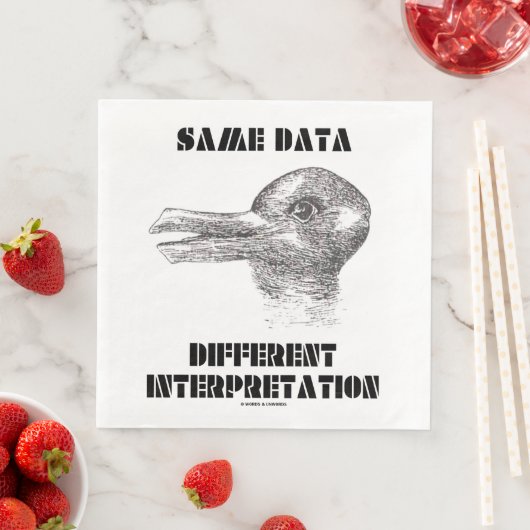 Gleiche Daten, verschiedene Interpretations-Illusi Serviette (Beispiel)