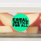 Gleiche Gerechtigkeit für alle - Runde, fette Nach Etiketten (Befestigt)