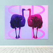 Gleiche Gesichter der verschiedenen Leinwand Kunst (Insitu (Holzboden))