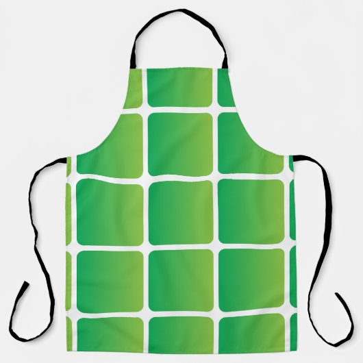 Gleiche grüne Plätze Schürze (Vorderseite)