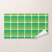 Gleiche grüne Quadrate Badhandtuch Set (Handtuch)