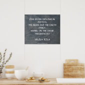 GLEICHE HÄUFIGKEITEN - NIKOLA TESLA POSTER (Küche)