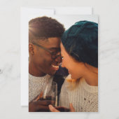 Gleiche Liebe abweichendes Datum Eukalyptus Schwar Save The Date (Rückseite)