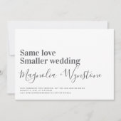 Gleiche Liebe Kleinere Einladung zur Hochzeit (Vorderseite)