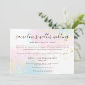 Gleiche Liebe Kleinere Hochzeitsschrift Rosa Aquam Ankündigung (Stehend Vorderseite)