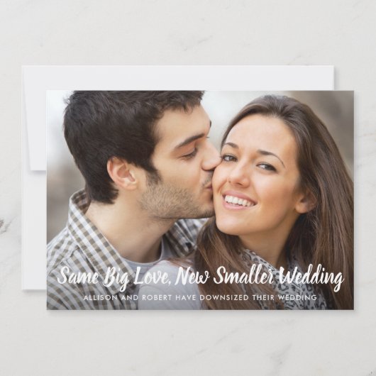 Gleiche Liebe Kleinere Hochzeitsslifte Foto Classi Ankündigung (Vorderseite)