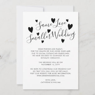 Gleiche Liebe Kleinere Hochzeitsumsätze Ankündigung