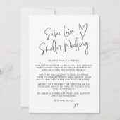 Gleiche Liebe Kleinerer hochzeitgestufter Script-S Ankündigung (Vorderseite)