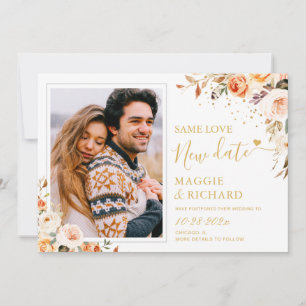 Gleiche Liebe Neudatum Herbstblütenhochzeit versch Save The Date