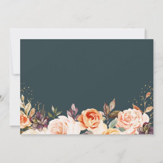 Gleiche Liebe Neudatum Herbstblütenhochzeit versch Save The Date (Rückseite)