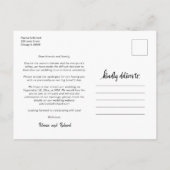 Gleiche Liebe Niedlich Heart Downsize Wedding 3 Fo Postkarte (Rückseite)