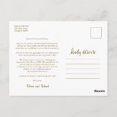 Gleiche Liebe Niedlich Heart Downsize Wedding 3 Fo Postkarte (Rückseite)