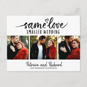 Gleiche Liebe Süßes Herz Verkleinerte Hochzeit 3 F Postkarte
