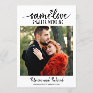 Gleiche Liebe Süßes Herz Verkleinerung Hochzeitsfo Einladung