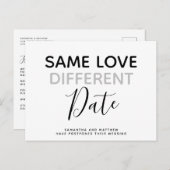 Gleiche Liebe unterschiedliche Datum Einfache mode Postkarte (Vorne/Hinten)