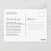 Gleiche Liebe unterschiedliche Datum Einfache mode Postkarte (Rückseite)