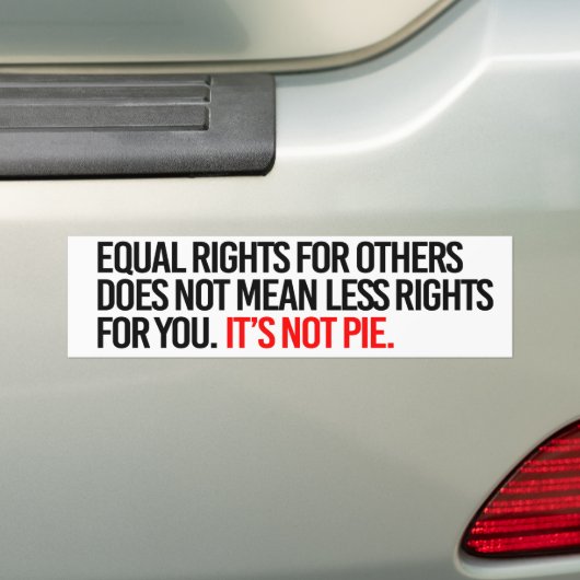Gleiche Rechte für andere tut nicht gemein weniger Autoaufkleber (Auf Auto)