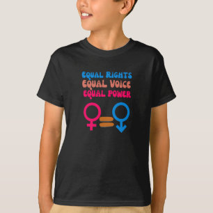Gleiche Rechte Gleiche Stimme Feministische Gleich T-Shirt