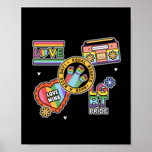 Gleiche Rechte. love wins' Pride-Tag Poster