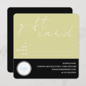 GLEICHE UND SCHWARZE GESCHÄFTSLOGO KUNDENGIFT-KART (Vorne/Hinten)