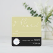 GLEICHE UND SCHWARZE GESCHÄFTSLOGO KUNDENGIFT-KART (Stehend Vorderseite)