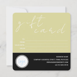 GLEICHE UND SCHWARZE GESCHÄFTSLOGO KUNDENGIFT-KART