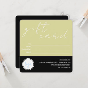 GLEICHE UND SCHWARZE GESCHÄFTSLOGO KUNDENGIFT-KART