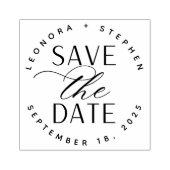 Gleicheres Skript-Hochzeit speichern Sie das Datum Gummistempel (Prägung)