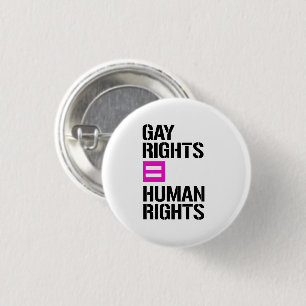Gleichgeschlechtliche Rechte sind Menschenrechte Button