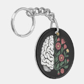 Gleichgewicht des Geistes: Natur trifft Intelligen Schlüsselanhänger (Vorderseite links)