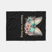 Gleichgewicht Ihres Lebens Fleecedecke (Vorderseite (Horizontal))