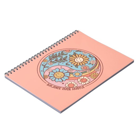 Gleichgewicht über Stress Notizblock (Linke Seite)