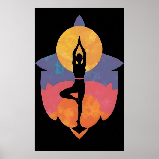 Gleichgewichtsyoga Poster (Vorne)