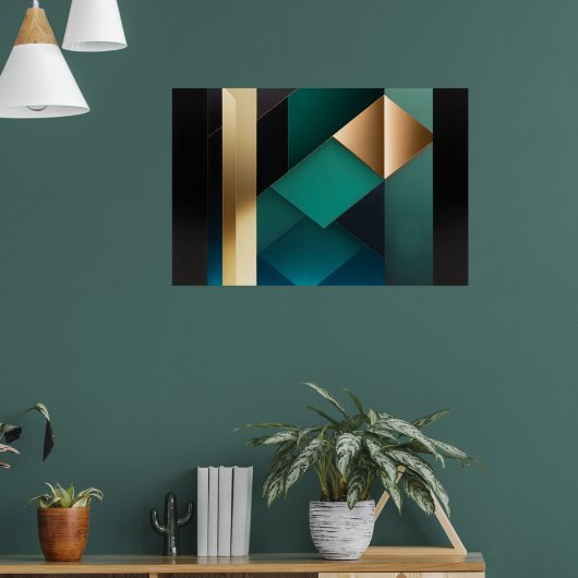 Gleichgewichtung der Formen Poster (Wohnzimmer 1)
