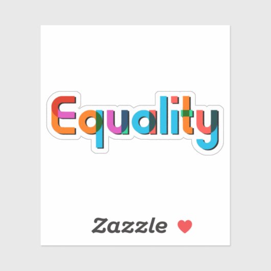 Gleichheit Aufkleber (Blatt)