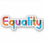 Gleichheit Aufkleber (Vorderseite)
