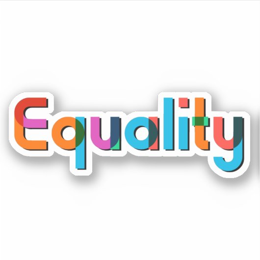 Gleichheit Aufkleber (Vorderseite)