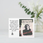 GLEICHHEIT, BIN ICH FRAU ANKÜNDIGUNGSPOSTKARTE (Stehend Vorderseite)