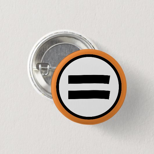 Gleichheit Button (Vorne & Hinten)