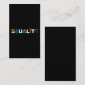 Gleichheit der Menschenrechte LGBTQ-Einheitsstolz Visitenkarte (Vorne/Hinten)