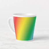 Gleichheit der Regenbogenfarben - latte Tasse (Linke Ecke)