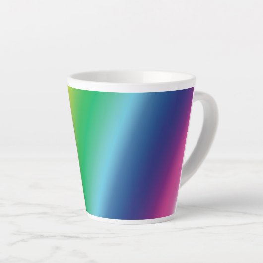 Gleichheit der Regenbogenfarben - latte Tasse (Rechte Ecke)